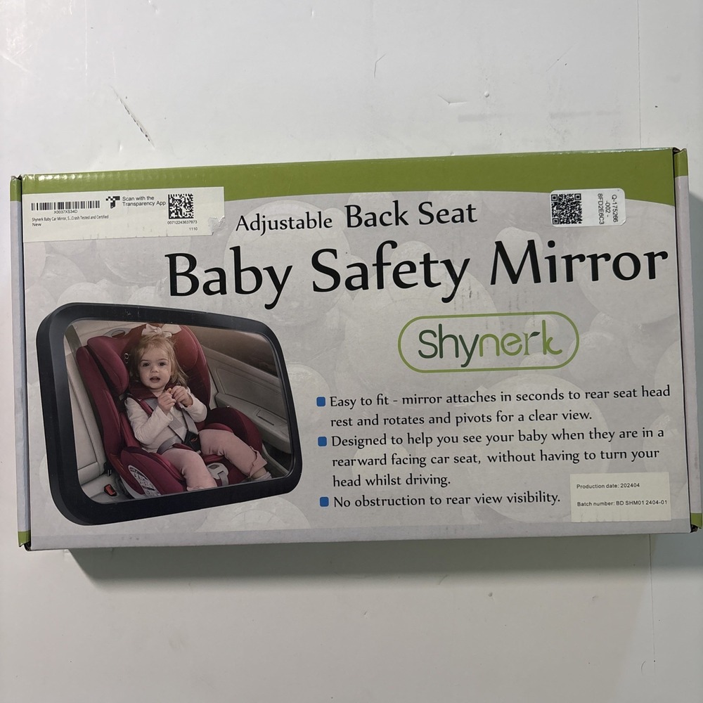 Shynerk Baby Car Mirror Safety Easy Fit No Obstruction To Rear View Visibility